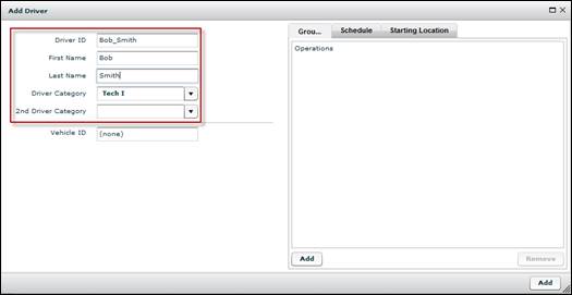FleetOutlook Help - Add or Edit a Driver